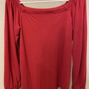 White House off shoulder long sleeve.